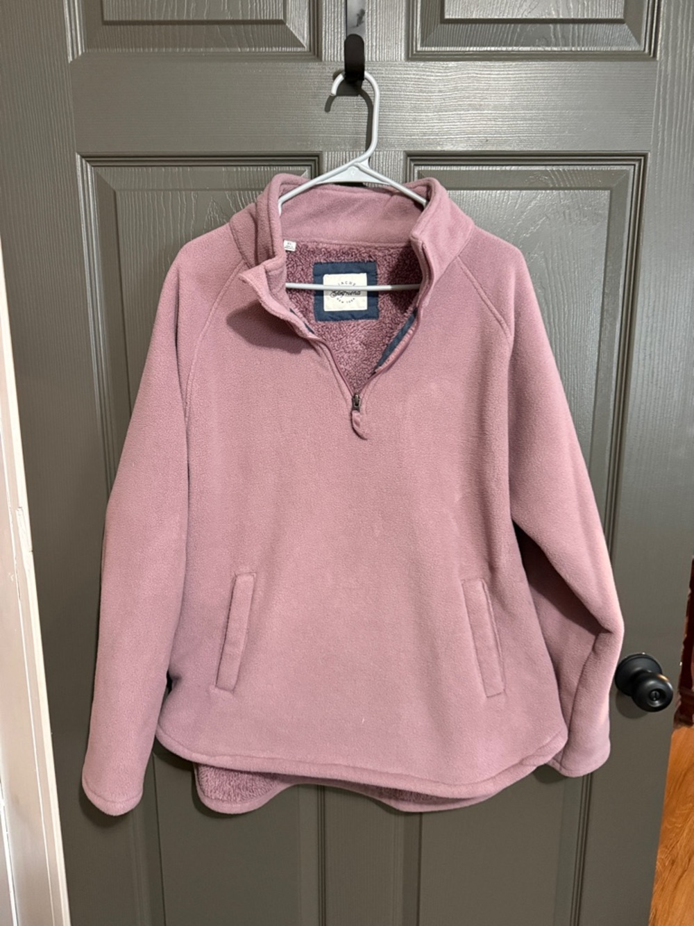 JACHS Girlfriend Mauve Pink Half-Zip Fleece Pullover